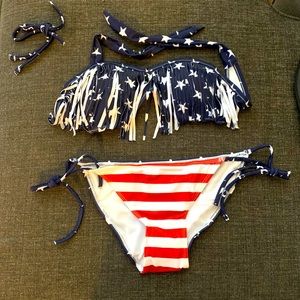 American flag women’s bikini size small